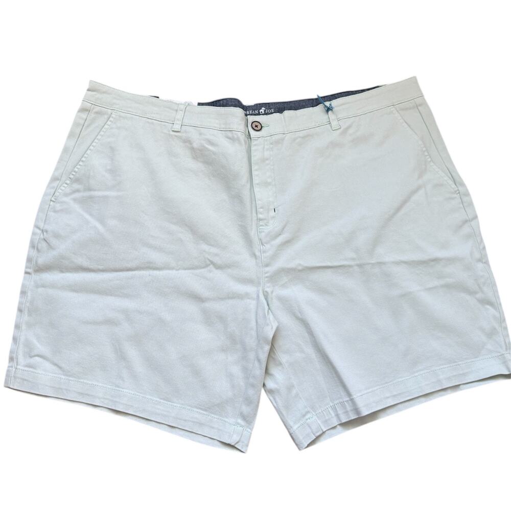 Caribbean Joe Shorts Mens Chino Aqua Size 42 Cotton Golf Stretch Comfort - Picture 2 of 7